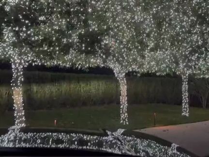 Trang trí Giáng sinh tại biệt thự hạng sang của Kim Kardashian được bao phủ bởi ánh đèn, cư dân mạng