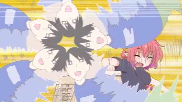 The young man confidently challenged the dragon to arm wrestle! Then the young man was defeated~