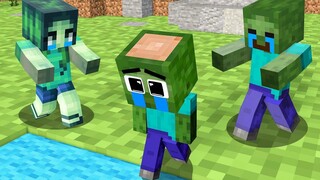 Monster School Ugly Baby Zombie Dream - เรื่องเศร้า - Minecraft Animation