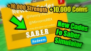 All Codes In Saber Simulator