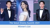 The Seoul Drama Awards 2021 Winners List