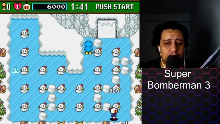 Super bomberman 3 nivel 5 #snes jugando