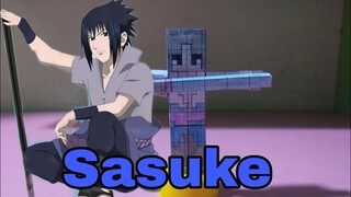 #20 làm mô hình sasuke bằng giấy siêu đơn giản cho người đam mê siêu tầm mô hình || Minecraft || LĐV