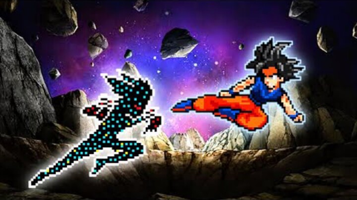 God Garou vs. Goku (all forms) Mugen Battle