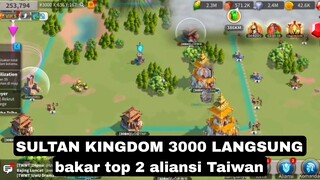 SULTAN kingdom 3000 langsung bakar top aliansi Taiwan?? rise of kingdom bar-bar #war #riseofkingdoms