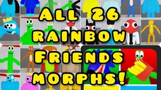[ALL] How To Get ALL 26 RAINBOW FRIENDS MORPHS In “🌈 Rainbow Friends Morphs” | Roblox #roblox