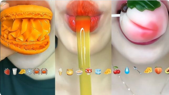 MAKAN MAKANAN SESUAI EMOJI🌈 || TIKTOK KONTEN_EMOJI5 MAKAN SESUAI EMOJI