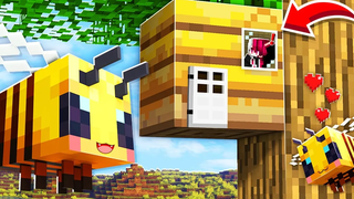 จะเป็นไง! เอาชีวิตรอดเป็น ผึ้งน้อย 1 วัน!! โคตรเจ๋ง!!【Minecraft】