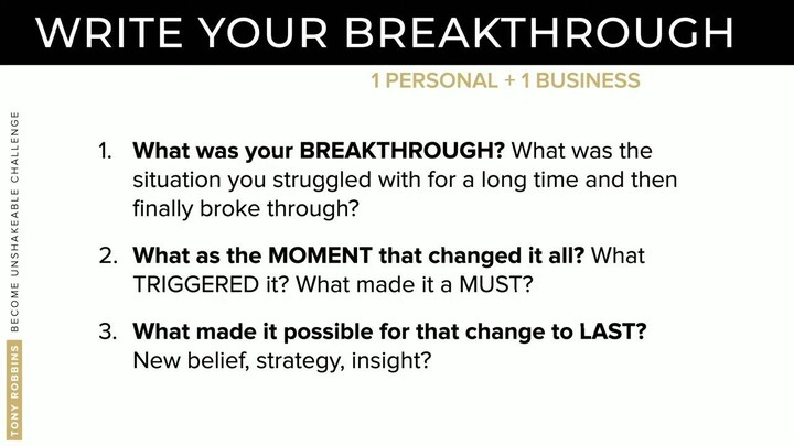 Become Unshakeable Challenge Day #1 - Tony Robbins - Become Unshakeable Challenge 2023