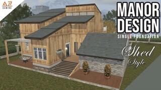 LifeAfter: SINGLE MANOR - Shed Style | Manor Design | Tutorial