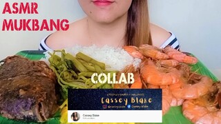 ASMR MUKBANG FILIPINO FOOD FRIED SHRIMP AND FISH (TILAPIA) COLLAB WITH ‎@Cassey Blake