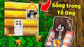 bqThanh Thử Thách Khám Phá và Sinh Tồn Bên Trong TỔ ONG Trong Minecraft