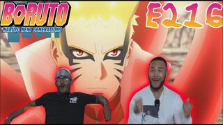 BARYON MODE LETS GO!! | BORUTO EPISODE 216 REACTION