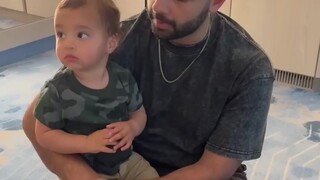 The baby keeps repeating the last word I said