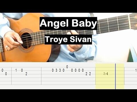 Angel Baby Guitar Tutorial (Troye Sivan) Melody Guitar Tab Guitar Lessons for Beginners