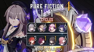 【PF 4: 2C】No Argenti? Back to 1.0 we go! (v1.6-1 Gepard/Svarog) | Pure Fiction: Herta Himeko