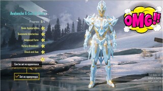 $106000UC Maxed Avalanche X-suit Crate opening | PUBG Mobile