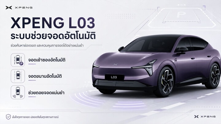 ระบบช่วยจอดรถอัตโนมัติ XPENG L03