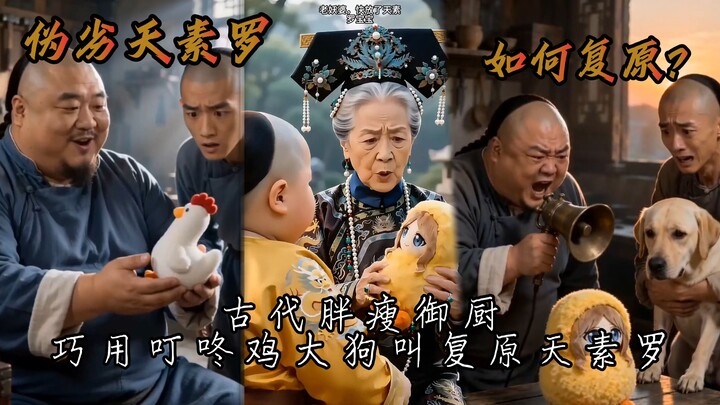 Hai anh em mập gầy khéo léo dùng Gà Dingdong và tiếng chó sủa để phục dựng Thiên Tố La