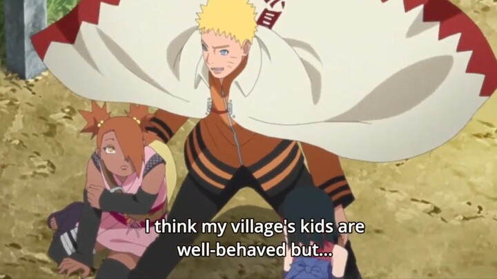 Moment Hokage Naruto menyelamatkan putri temannya