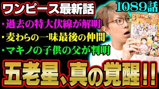 超伏線回収！！五老星の描写がやばすぎ！マキノの子供の父親はあのキャラ！？【 ワンピース 考察 最新 1089話 】※ジャンプ ネタバレ 注意