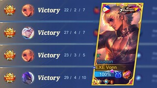 GUSION KOF SKIN SMOOTHNESS + ULTRA FASTHAND = AUTO WINSTREAKKKK!!