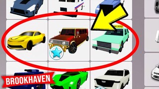 HOW TO UNLOCK NEW SECRET VEHICLES  IN BROOKHAVEN 🏡RP!