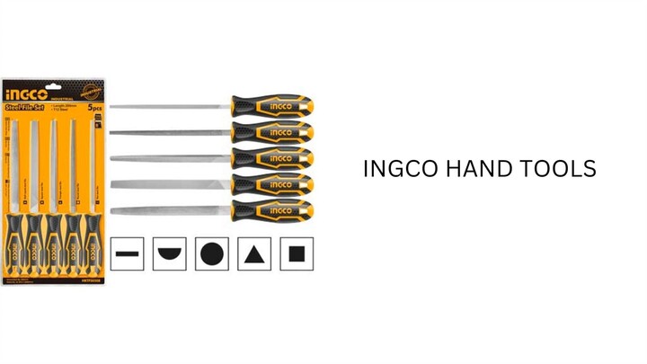 INGCO HKTFS0508 5PCS STEEL FILE SET /INGCO HAND TOOLS
