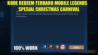 KODE REDEEM TERBARU MOBILE LEGENDS SPESIAL CHRISTMAS CARNIVAL!!! 100% WORK
