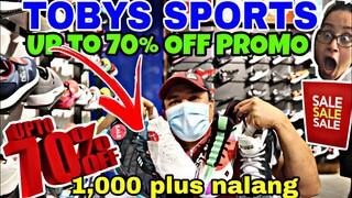 TOBYS SPORT BIG SALE ULIT 70% OFF BASKETBALL SHOES 1,000 PLUS NALANG MAY NEW RELEASED PA DITO PANALO