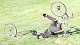 DOWNHILL BAIT BIKE PRANK  BIKE DESTROYED