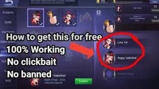 How to get free Valentine's Emotes Mobile Legends!