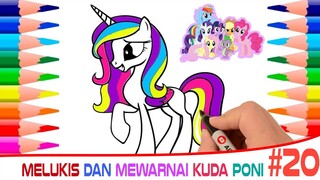 Mari Menggambar dan Mewarnai Kuda Poni Bersama dengan Mudah | Menggambar, Mewarnai untuk Balita, #20