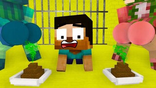 Monster School : POOR BABY HEROBRINE AND EVIL GIRL - Minecraft Animation