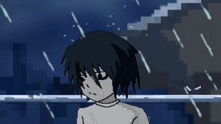 Homemade pixel loop animation, Longqi is raining for one minute