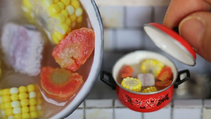 [Miniatur] Buat Satu Panci Sup Jagung Iga Untuk Menambah Stamina~