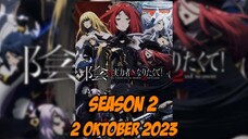 Kage no Jitsuryokusha ni Naritakute! Season 2 Bentar Lagi Rilis