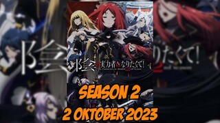 Kage no Jitsuryokusha ni Naritakute! Season 2 Bentar Lagi Rilis