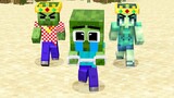 Monster school : King Baby Zombie Ugly but Good - Sad Story - Minecraft Animation