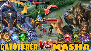 Masha Can't Beat Gatotkaca on Exp Lane? - Build Top 1 Global Gatotkaca ~ MLBB