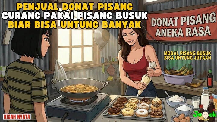 AZAB PENJUAL DONAT PISANG CURANG PAKAI PISANG BUSUK BIAR BISA UNTUNG BANYAK