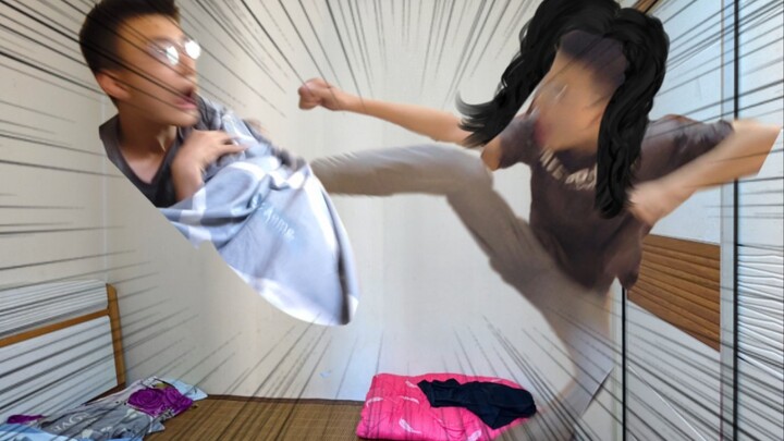 When your mother wakes you up during summer vacation!