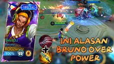 Ini Alasan Bruno Over Power | The Best Gameplay Bruno, Best Build and Emblem Bruno