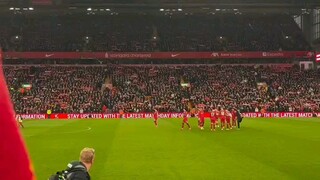 YNWA sing to Anfield stadium