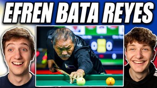 Americans React to Efren Bata Reyes 30 TOP SHOTS!