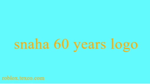 snaha 60 years logo
