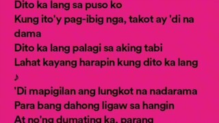 Dito ka lang by.Moira de la tore