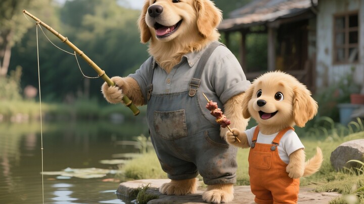 Ayah pemilik anjing golden retriever menerima pekerjaan mengangkut semen pada dini hari dan berhasil