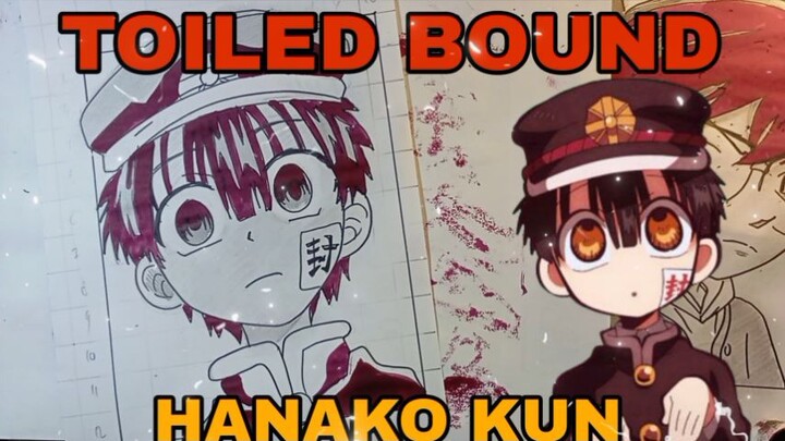 menggambar hanako kun, dari anime TOILET BOUND