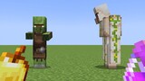 Iron golems react to healing zombie villagers